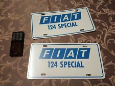 Fiat 124 special sport coupe spider wagon motorshow plate showroom NOS RARE picture