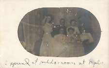 Minneapolis MN, Group Photo Cameo Hilda's Room, Vintage RPPC Real Photo Postcard picture