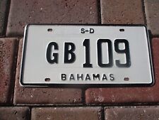 Bahamas S-D  license plate #  GB 109 picture