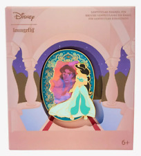 Loungefly Disney Aladdin Jasmine Lenticular Framed Limited Edition Enamel - NEW picture