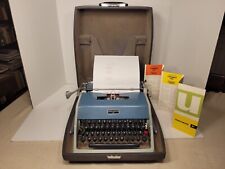 Vintage 1966 Olivetti Underwood 21 Studio 44 Portable Typewriter + Case TESTED picture
