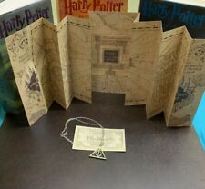 Harry Potter Marauder's Map with Deathly Hallow Necklace  picture