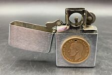 1998 Zippo Pipe Insert Lighter With England King George Penny picture