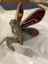 Stained Glass Shelf Fairy Sitting Long Hair Pixie 3