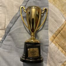 Vintage 1960's Or Before Boy Scout Trophy Plastic Made In USA  3 3/4 Inches Tall picture