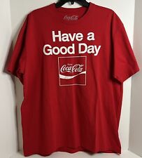 Coca-Cola Men's Size XL  T-Shirt Tee Red Have A Good Day picture