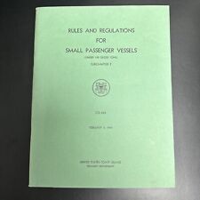 Rules And Regulations For Manning Of Vessels United States Coast Guard 1964 Book picture
