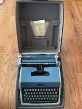 VTG 1960’s Olivetti Underwood 21 Portable Typewriter MFG In Spain W/manual &Case picture