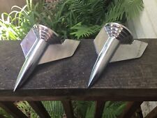 Vintage 1957 Chevrolet 57 Chevy Belair Hood Rockets Only: Pair Chrome Original picture
