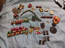  Vintage Military Badges And Pins Lot picture