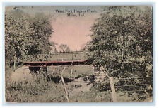 1917 West Fort Hogans Creek Milan Indiana IN Posted Antique Postcard picture