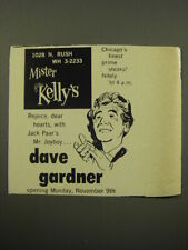1959 Mister Kelly's Nightclub Ad - Dave Gardner picture