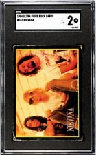 1994 Ultra Figus #101 Nirvana Intl Rock Cards Collection SGC 2 total pop just 11 picture