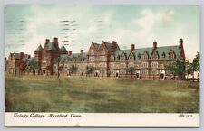 Trinity College Hartford CT Antique Undivided Back Postcard c1908 picture