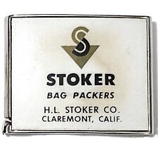 Vtg Barlow Tape Measure Stoker Bag Packers Claremont CA Advertisement 94