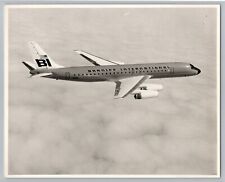 Braniff International Airlines Douglas DC 8 Airplane c1960s B&W Press Photo C2 picture