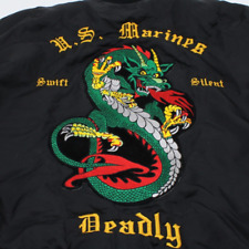 U.S. Military Marine Corps Swift Silent Deadly Flyer's Nylon LG Jacket DRAGON picture