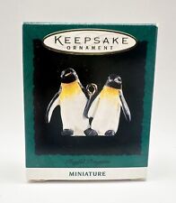 Hallmark Keepsake Noah's Arc Playful Penguins MINIATURE Ornament 1995 picture