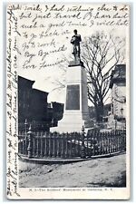 1906 Soldiers Monument Statue Sculpture Exterior Park Ossining New York Postcard picture