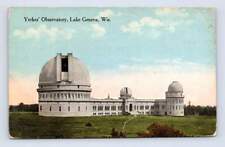 Yerkes Observatory LAKE GENEVA Wisconsin Antique Astronomy Postcard 1816 picture