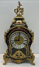 Le Ore Italy Pearl Inlay Black Mantle Clock German UTE Pendulum Movement 23