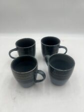 Threshold Stoneware Kingsland Shades of Blue Oversized Coffee Mugs Cups Set of 4 picture