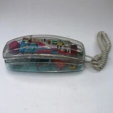 Unisonic Model 6900 Retro Clear Plastic See Through Telephone Corded Phone Vtg picture