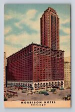 Chicago IL-Illinois, Morrison Hotel, Advertising, Antique Vintage Postcard picture