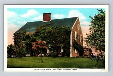 Duxbury MA-Massachusetts, John Alden House, Antique Souvenir Vintage Postcard picture