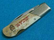 VINTAGE FROST JAPAN BONE COACH BEAR BRYANT ALABAMA  CRIMSOM TIDE FOOTBAL KNIFE picture