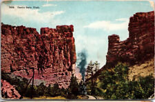 Postcard UT Castle Gate Train Railroadiana Utah picture