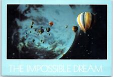 Postcard The Impossible Dream Hot Air Balloons Moon picture