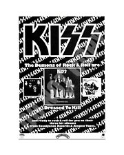 1975 KISS Dressed To Kill Magazine Record Announcement Ad 8x10 Photo picture