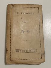 Rare WWII U.S.S. Northampton Cruiser First Aid In Battle 1940s Book Original USN picture