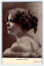 Blanche Sweet Curly Hair Bijou Actress Theater Vaudeville Advertising Postcard picture