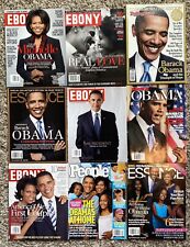 barack obama celebratory magazine lot of 9 different all in beautiful condition picture