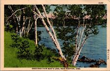 Postcard Greetings from Beed's Lake, Near Hampton, Iowa - 1938 picture