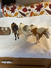 3 BREYER TRADITIONAL VINTAGE SHETLAND PONIES 2 Glossy, 1 Matte Pony-PLEASE LOOK picture