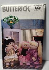 Cabbage Patch Kids 6 Party Doll Outfits Sewing Pattern Butterick 5200 Transfers picture
