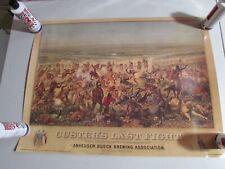 RARE Vintage Custers Last Fight/Stand Anheuser Busch Brewing Art Print - Adams picture