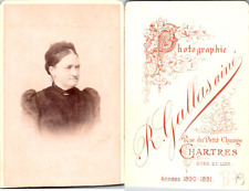 Gallas, Chartres, Amélie Sauvalle Vintage CDV Albumen Business Card - CDV,  picture