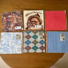 Vintage Wrapping Paper - Lot Of 6 picture
