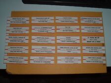 Vintage 60s Jukebox Title Strip Lot 6 (40) Chiffons, Classics IV, Cream & More picture