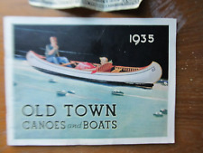RARE Early 1935 Old Town Canoe & Boat Pamphlet Catalog, Maine, SUPER DETAIL Book picture