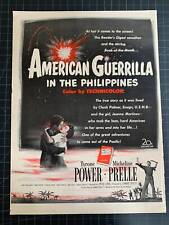 Vintage 1940s “American Guerrilla In The Philippines” Film Print Ad - Tyrone picture