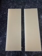 Antique Ivory White Knife Scales 2X3X3/8th +- picture