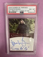 2020 Game Of Thrones Francis Magee Season 8-AUTO “LOOK AT ME” PSA 8 NM-MT picture