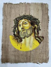 **Rare** Hand Painted Authentic Egyptian Papyrus (Passion of Christ) 13x17 “ picture