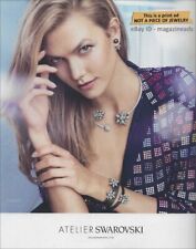 $3.00 PRINT AD - ATELIER SWAROVSKI Fine Jewelry 2017 KARLIE KLOSS 1-Page picture