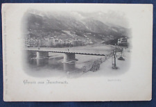 1900s Gruss aus Insbruck Austria Bridge Postcard picture